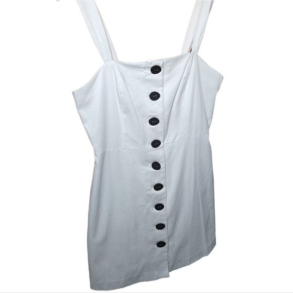 Mango Off White Lexa A Line Mini Dress Women's Size 8 - Picture 5 of 9